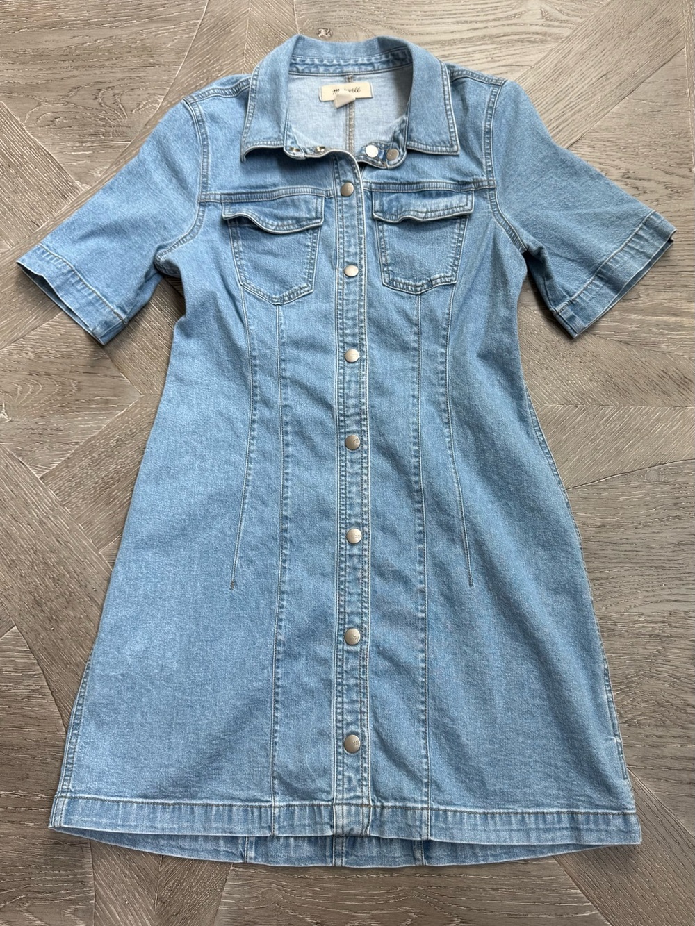 Madewell Denim Mini Shirt Dress